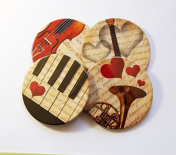 Music Coasters Coasters Drink Coasters Wine Coasters Round