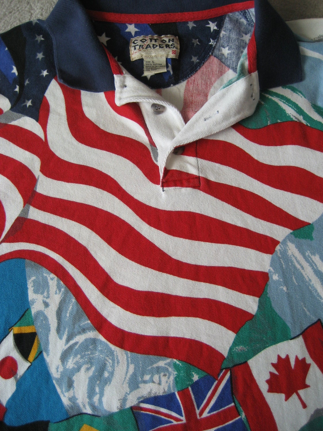 polo shirt american flag