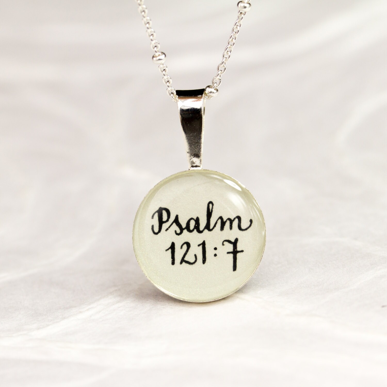 Bible Verse Necklace Custom Bible Verse Jewelry Psalm