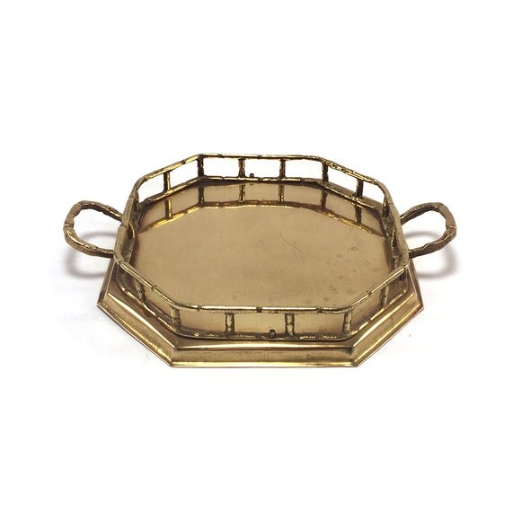 Vintage Brass Tray 15