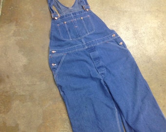Vintage Sears Blue Denim Overalls