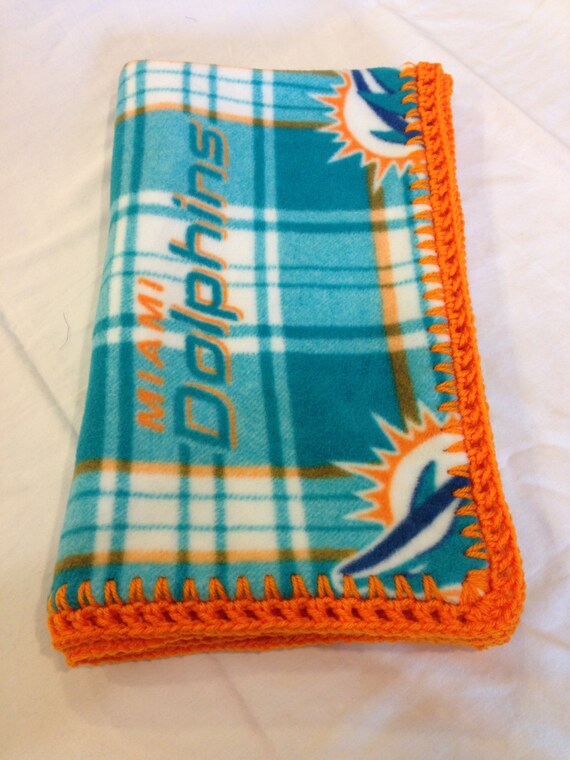 Miami Dolphins Fleece Baby Blanket