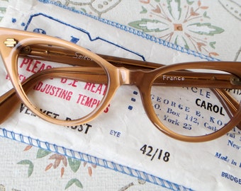 1950s vintage cat eye glasses frame new old stock