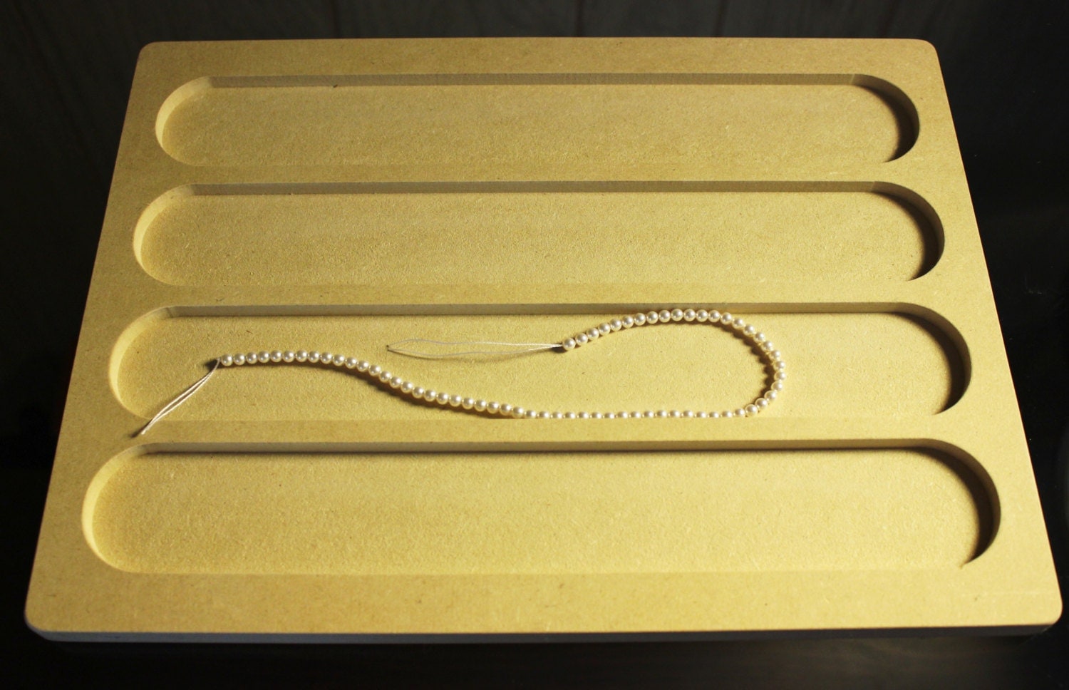 Beading board handmade jewelry making tool natural or