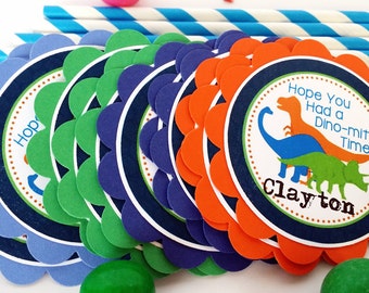 Dinosaur Favor Tags, Dinosaur Birthday, Dinosaur Party, Dinosaur Favor Bags, Dinosaur Tags, Dinosaur Stickers, Dinosaur Printable | 416