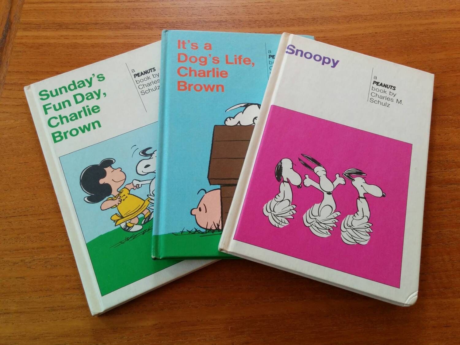 Vintage Peanuts Books Set of Three Hardcover Weekly Reader