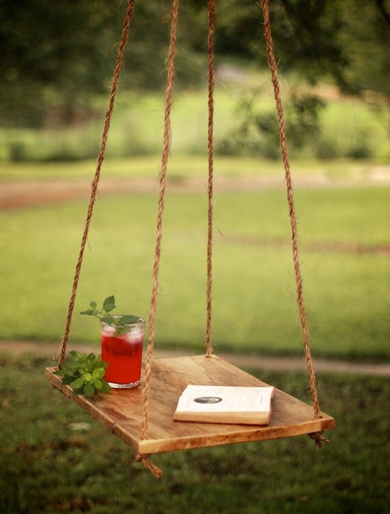 Hammock Table - Hammock Table - Garden Table - Suspended Table - Rope