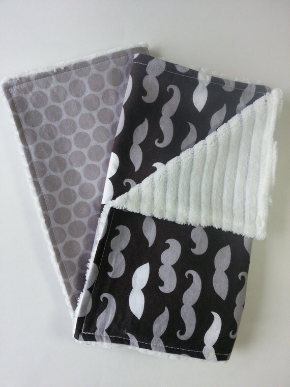 Baby Boy Burp Cloth Set Set of 2 Burp Cloths by TheBurpinBaby