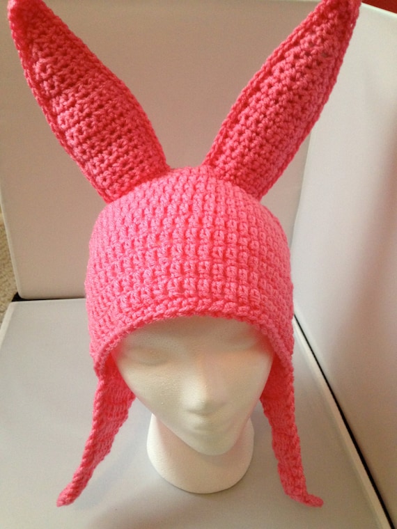 MADE TO ORDER Pink Bunny Hat adult size stand up ears