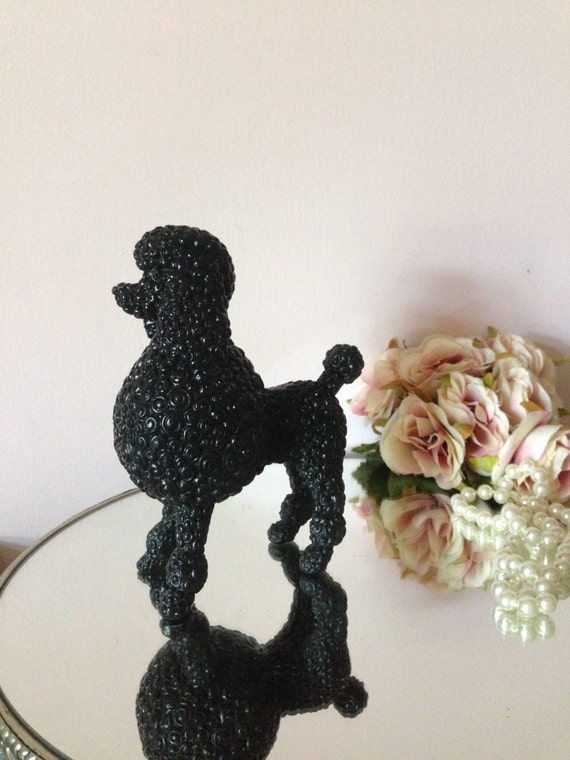 resin poodle statue
