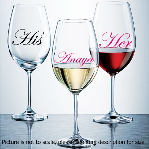 personalized name wine glass stickers chagne glass stickers personalized name wine glass stickers chagne glass stickers