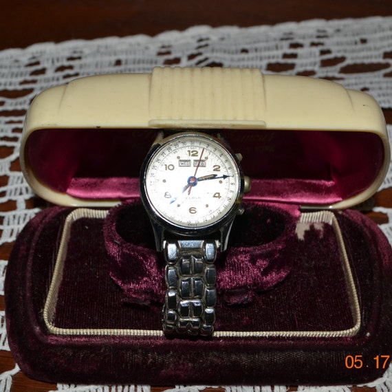 Vintage Men's Elbon Wrist Watch with box