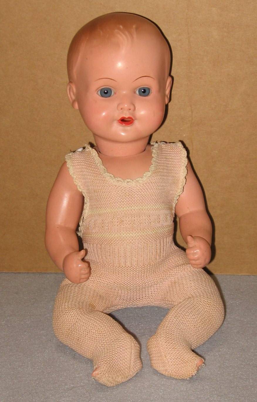 Cellba Celluloid Baby Doll Made in Germany Vintage 1930s