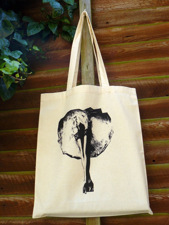 Dancer Silk Screen Printed Tote Bag