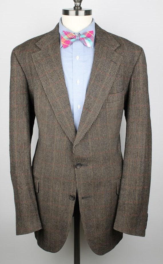 Light Brown Plaid Mens Tweed Jacket Kilgour by ThePlaidBowTie