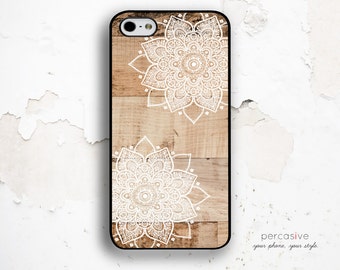 iPhone 6 Case Wood Floral - iPhone 5s Case, iPhone 6 Plus Case White Floral, iPhone 5c Case Wood Print, Geo iPhone 6 Case Floral :1023