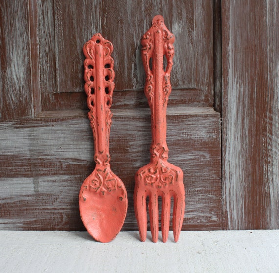 Kitchen Wall Decor Fork and Spoon Decor Dining Room Decor