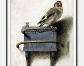 The Goldfinch (Het Puttertje) by Carel Fabritius - 'Little Weller' - Avian Art - Garden Bird Art - Giclee Print - Fine Art Reproduction The Goldfinch (Het Puttertje) by Carel Fabritius - 'Little Weller' - Avian Art - Garden Bird Art - Giclee Print - Fine Art Reproduction
