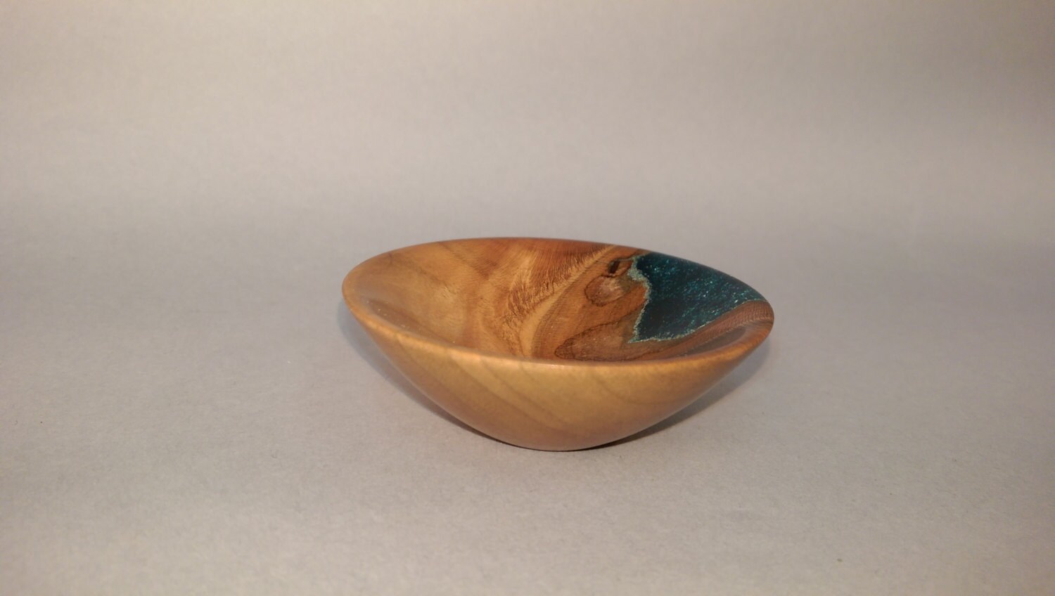 Ring bowl made from cherry wood and casting by cordrickcreations