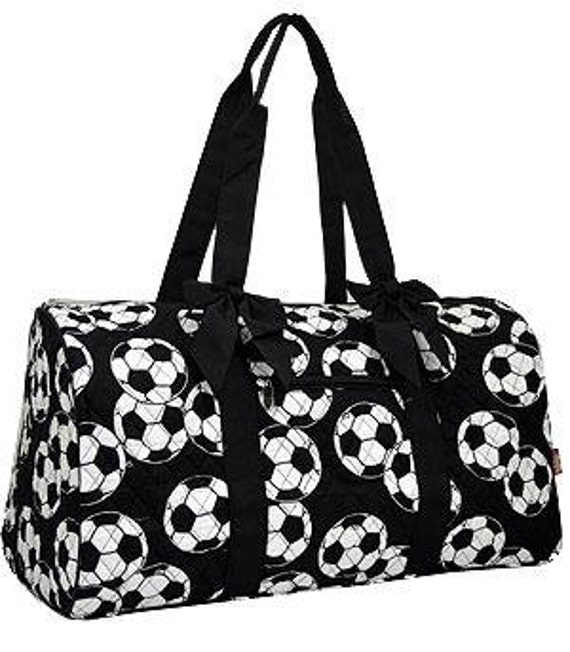 Monogram Duffle bag/ Personalized Soccer by sewsassybootique