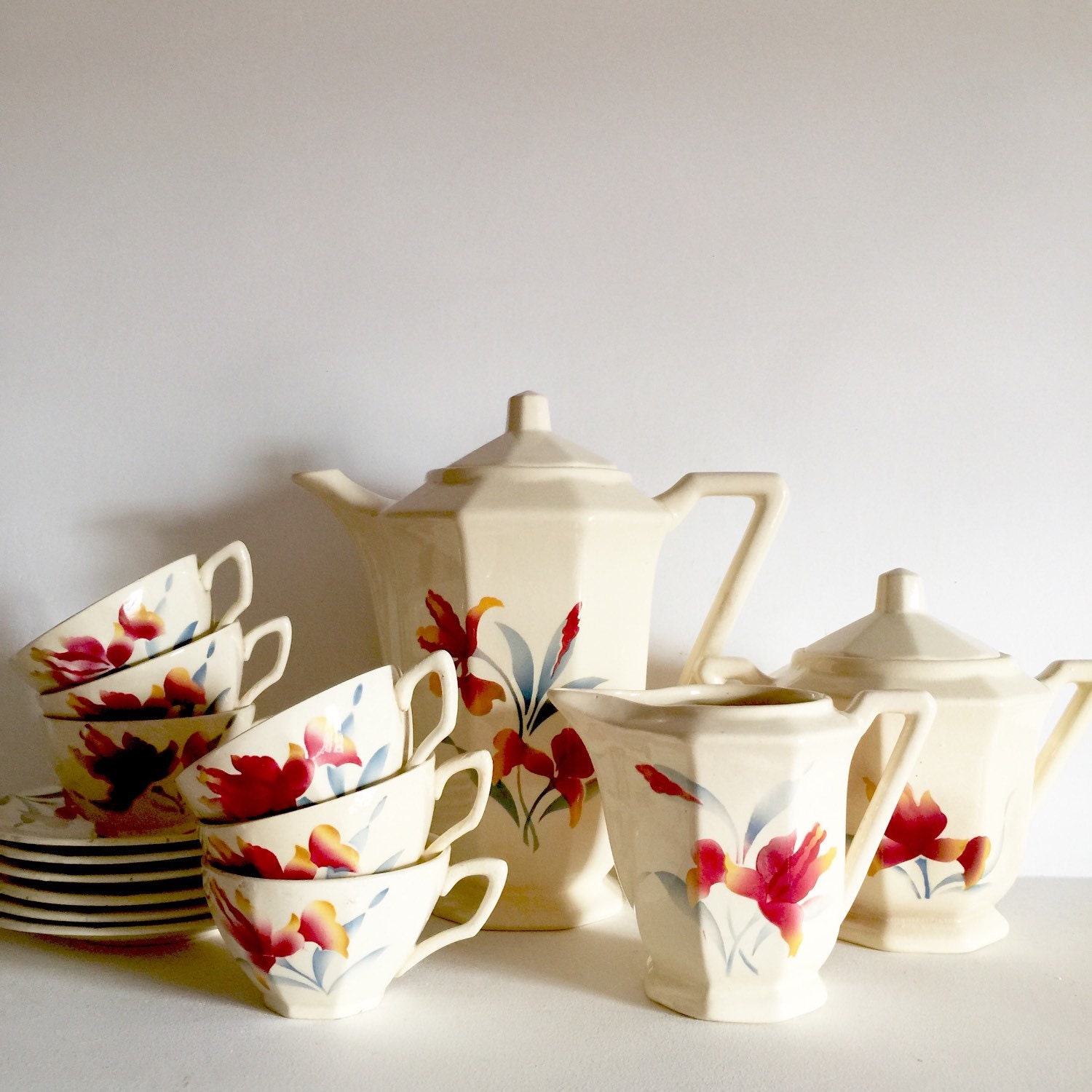 French Vintage Coffee Set or Tea Set Antique French Tea Set