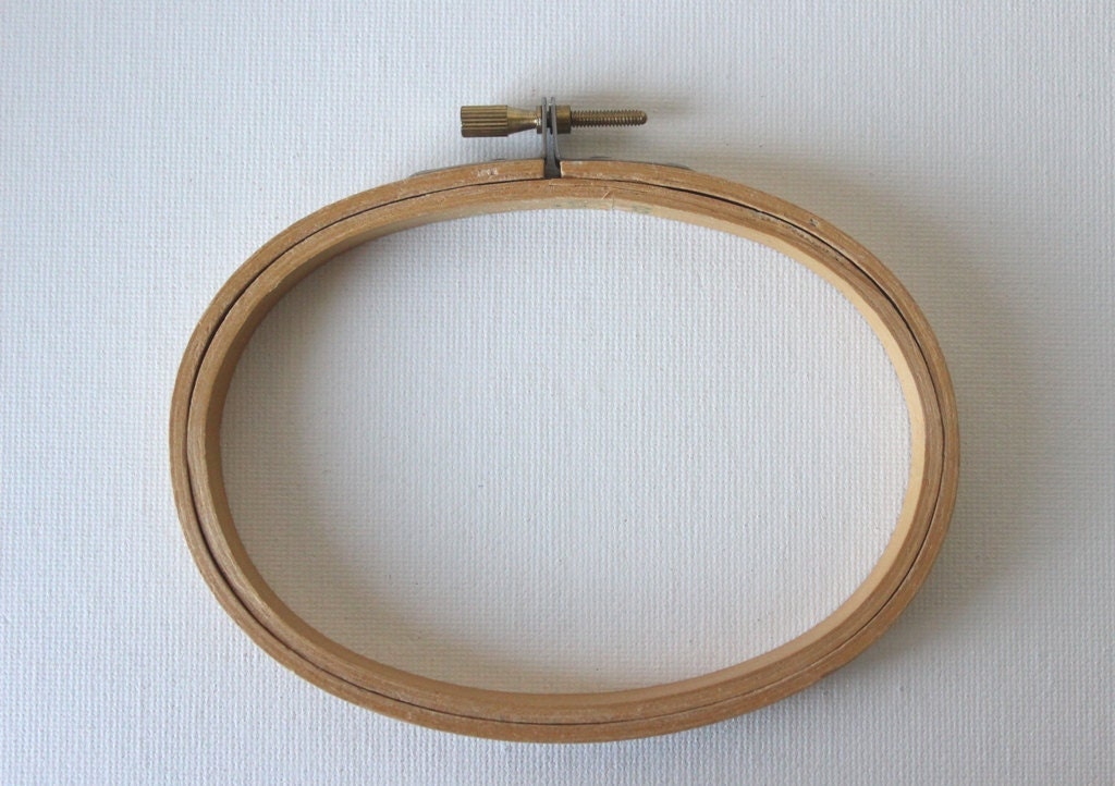 Oval wooden jessecmault hoop 35 x 5 inches craft supply