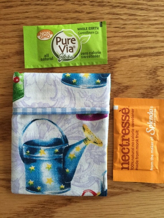 Sugar Packet Holder Travel Case for purse or by Skip2MyLouDesigns