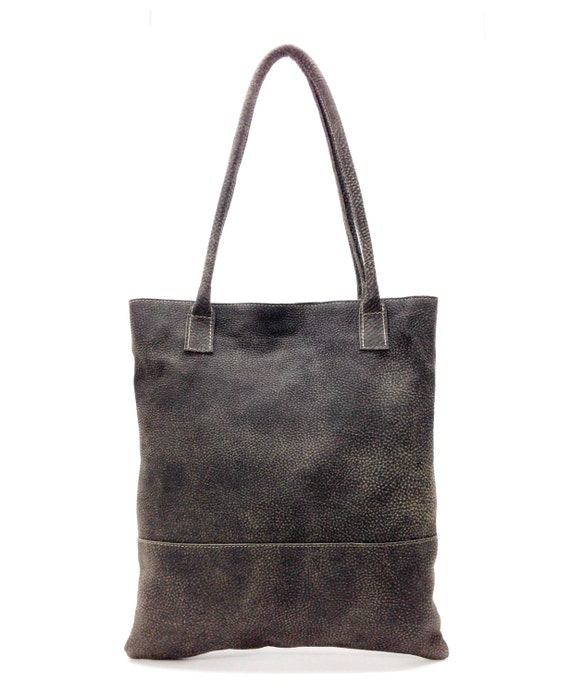 Sale!!! Light Gray Leather bag, leather tote bag in gray, Leather Tote ...