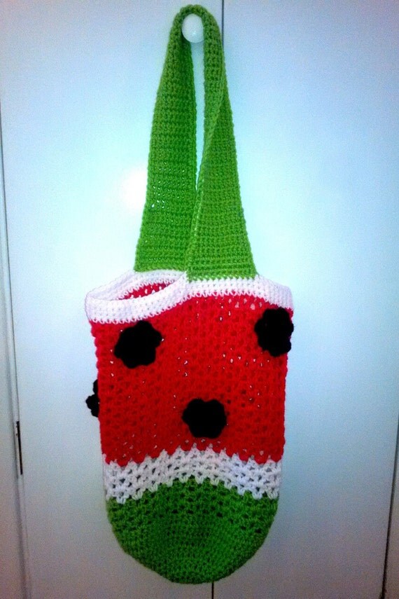 watermelon beach tote