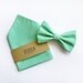 Set Papillon Uomo Verde Seta Con Fazzoletto E Gemelli Eleganti – Completo Per Matrimoni E Eventi Formali