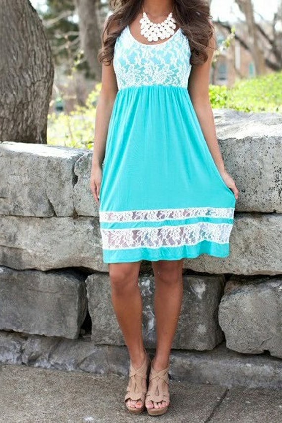 Blue Lace Dress by LoveNanaEmbroidery on Etsy