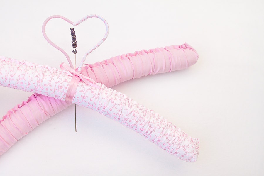 Baby girl clothes hangers Pink hangers Baby girl by AnnHedg