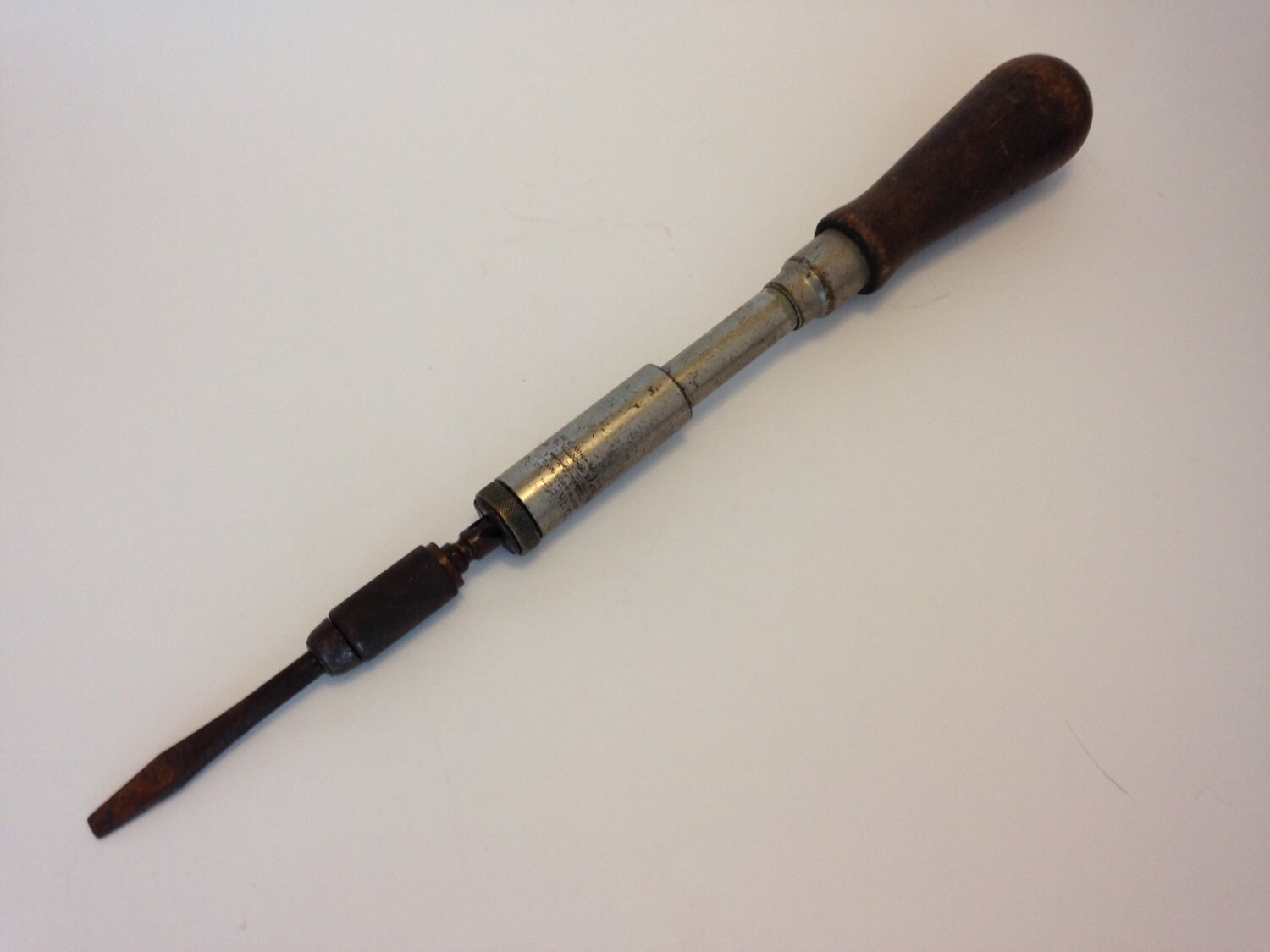 Antique Yankee No. 30 Ratcheting Screwdriver with straight bit