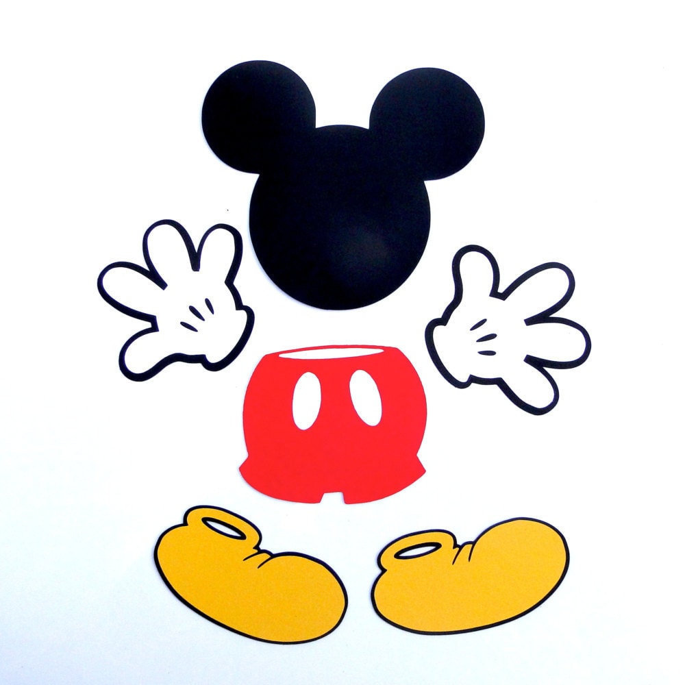 Mickey Mouse Shoe Die Cut Disney's Mickey Mouse Cut Out