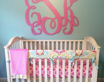 Large Three Letter Wooden Monogram 30"-40"