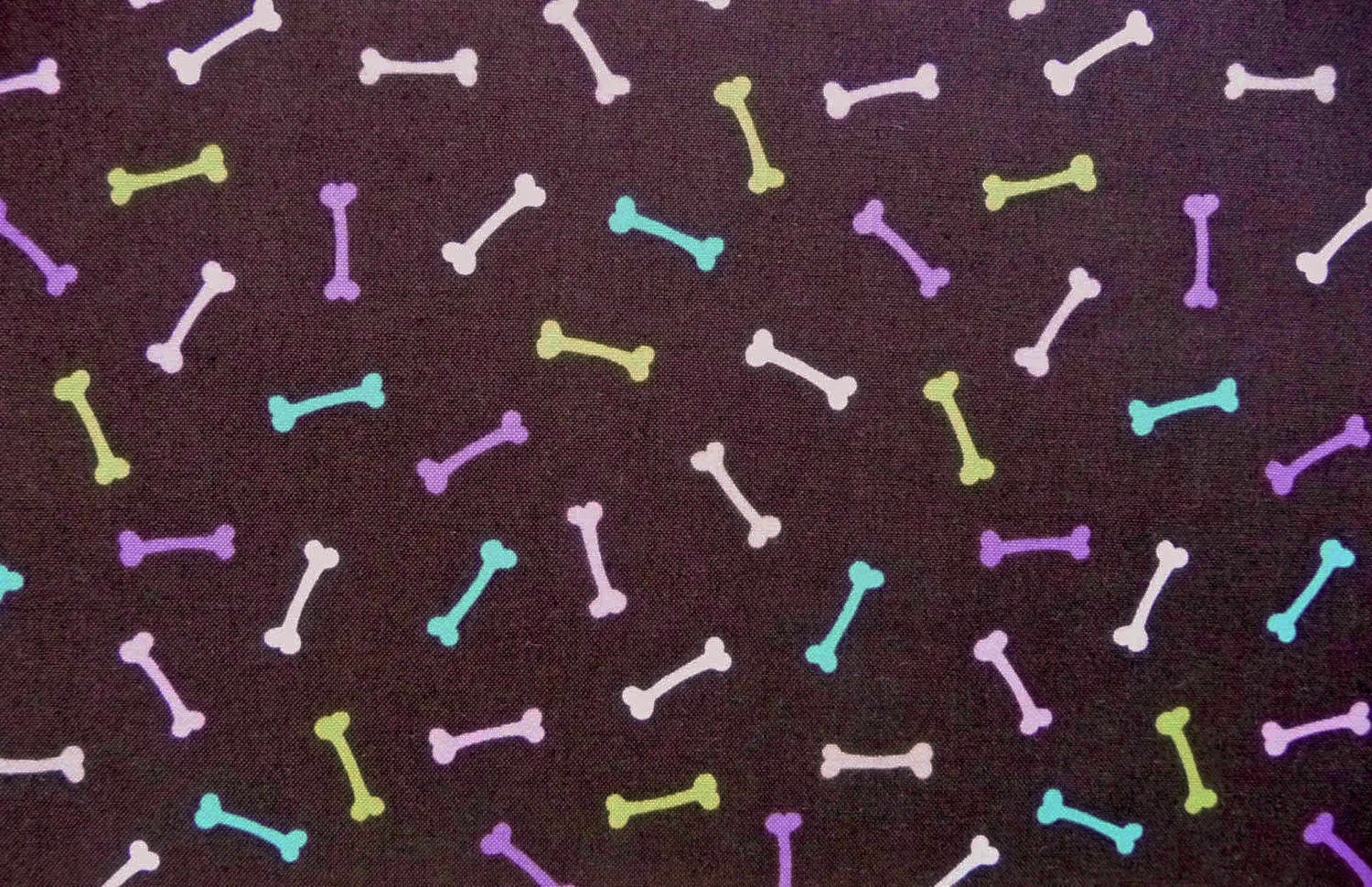 Dog Bones Fabric Doggy Dog 13668 Robert Kaufman Brown Dog