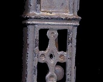 Ca 1920s Kilgore Cast Iron Dollhouse Grandfather Clock