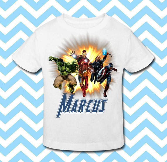 Avengers Birthday Boy Shirt Personalized by BabyBirthdayTee