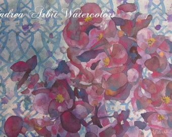 L'eau de Parfum (15"x22" Watercolor Painting)