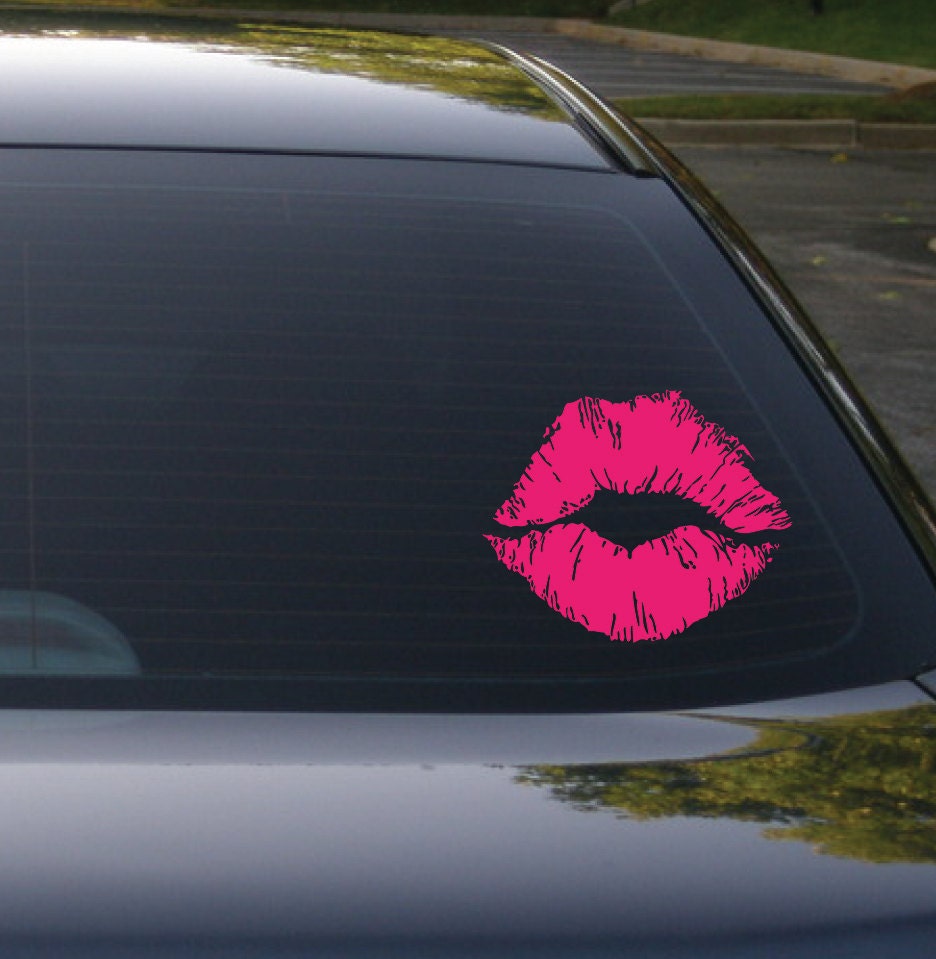 Lips Decal Kiss Decal Car Decal Lipstick Decal Lips 9954