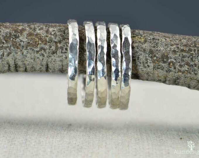 Super Thick Pure Silver Stackable Ring(s), Stack Ring, Stacking Ring, Stackable Ring, Silver Ring, Fine Silver, Pure Silver, Sterling Silver