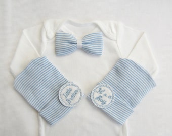 Newborn boy coming home outfit, newborn boy outfit, take me home outfit for boys, it's a boy hat, hospital outfit for newborn boy