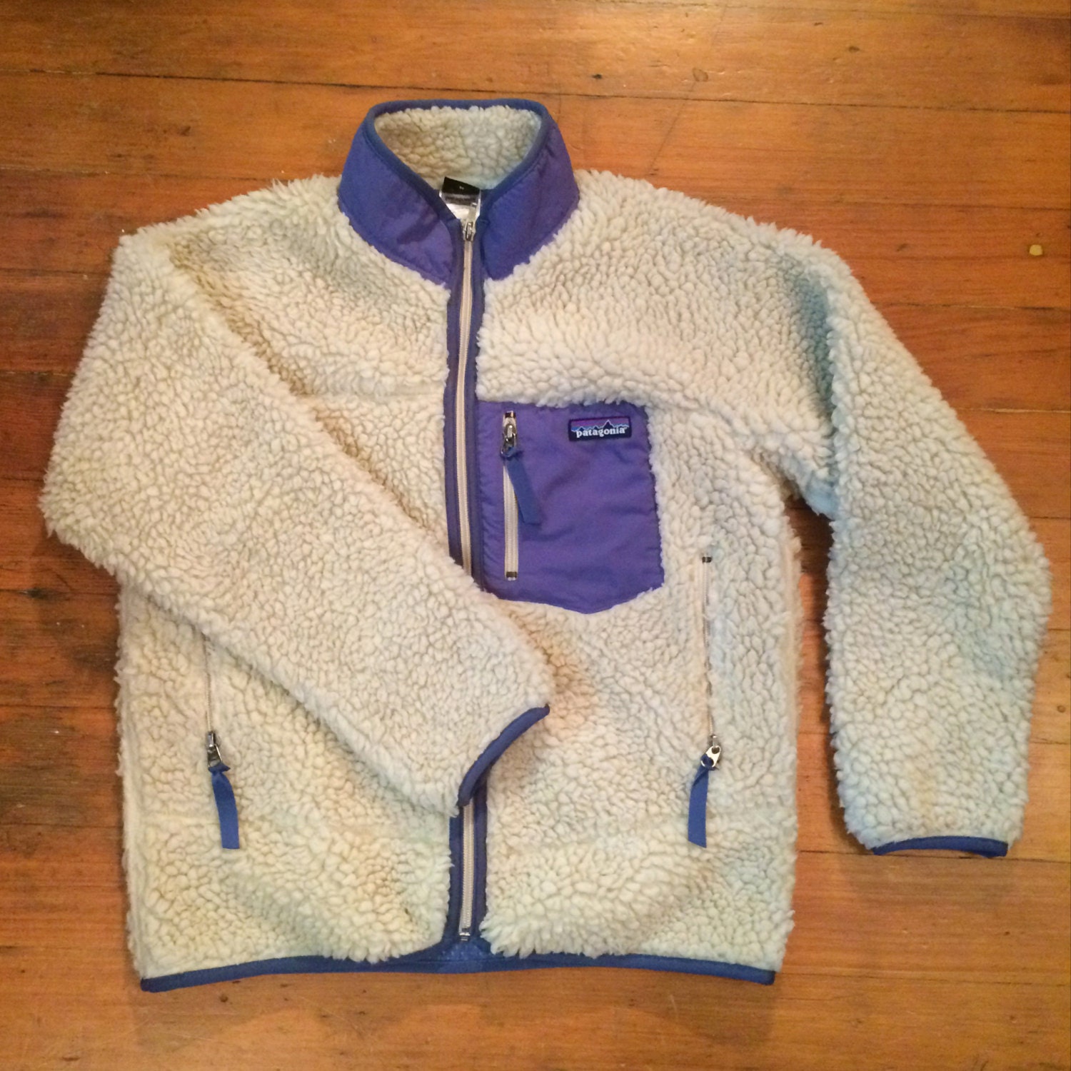 Vintage 90s Patagonia Oatmeal deep pile sherpa fleece