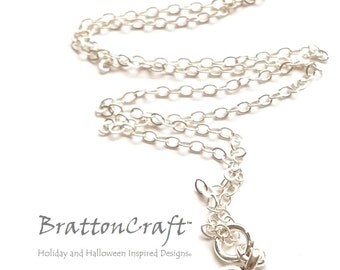 Small Silver Oak Leaf Necklace - Silver Leaf Necklace - Leaf Necklace - Nature Necklace - Epsteam