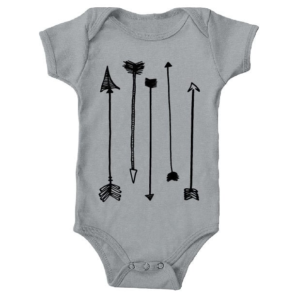 Baby Onesie Baby Clothes Onesie Gray Onesie by WeeBeBeDesigns