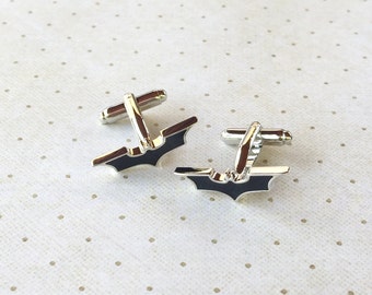 Batman Cufflinks The Dark Knight Cuff Links in Silver