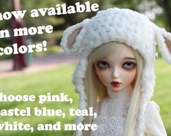 Choose Your Color Lamb Hat for MSD BJD, 1/4 Dollfie, Minifee