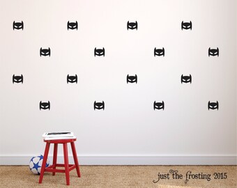 Superhero Mask Wall Decals - Superhero Wall Art - Superhero Mask Wall Decor - Superhero Decal Wall Sticker