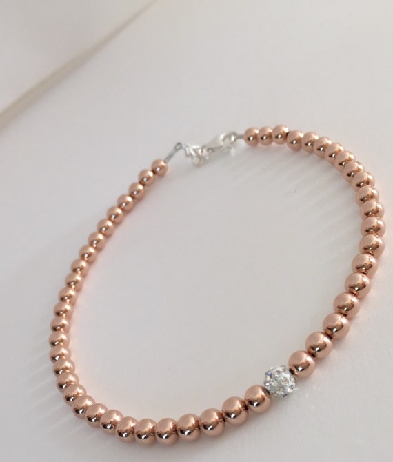 Rose  wedding gold bead  bracelet bead jewelry beads, bracelet, bracelet, rose shiny bright gold