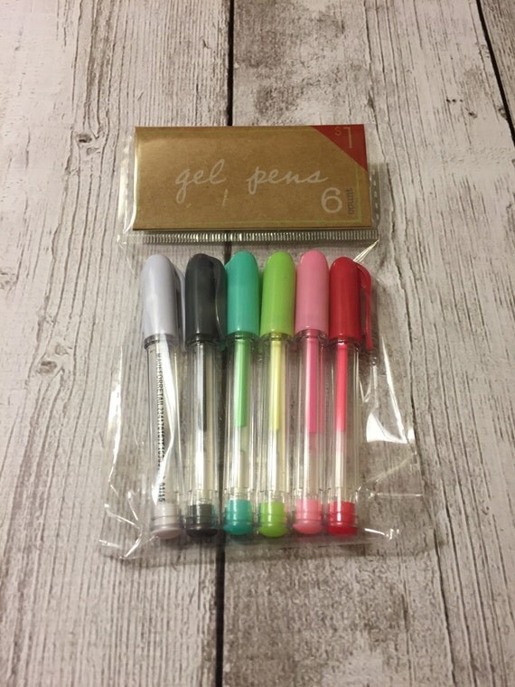 Set of 6 Mini Gel Pens Target Dollar Spot by FromSissysPlanner
